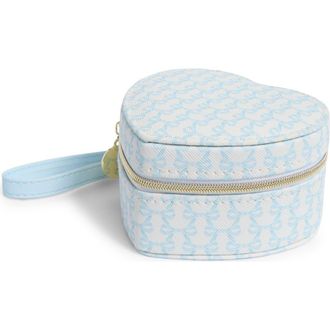Nordstrom Heart Jewelry Box in Pale Blue Bows at Nordstrom Rack