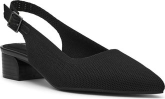Anne Klein Urix Slingback Pump in Black Knit at Nordstrom Rack, Size 8.5
