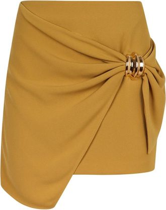 Elisabetta Franchi Dames, Rokken, Geel, Maat: XS Polyamide