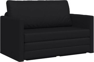 vidaXL Vidaxl - Sofa Bed Black 124 x 71 x 78 cm Artificial Leather