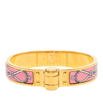 Herm&egrave;s Pre-owned Hermes Narrow Charniere Uni Enamel Bracelet Ladies CY6TS3LRQH8033LE