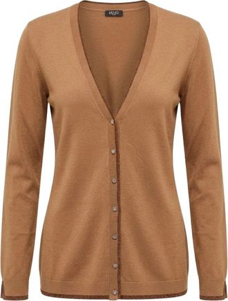 Liu Jo Wf 6083Ms 49I Cardigan - Dames - Vesten - Beige - M - Truien & Vesten