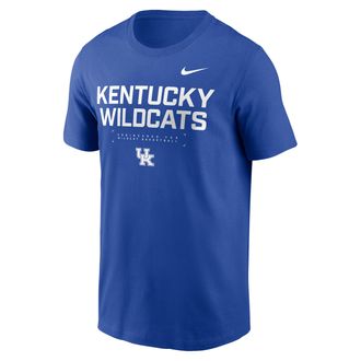 Nike Kentucky Courtside Basketball Nike Mens Dri-FIT College T-Shirt in Blue | 02ET4EVNKY-4V1