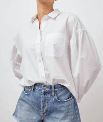 Rails Janae Button Down Shirt In White