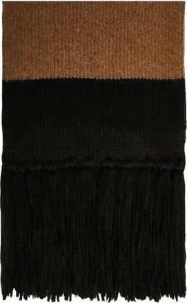 Max Mara Alpaca en wollen sjaal - Dames - Wintersjaals - Zwart - ONE Size - Wol - Accessoires