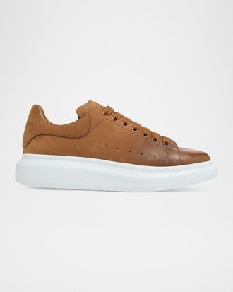 Alexander McQueen Men & apos;s Oversized Spray-Toe Suede Sneakers