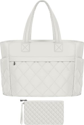 Generic Laptop Bag Women - Compartmented Business Work Computer Bag - Case Large Capacity Purse for School Daily Home Commute Travel College Meeting Workplace