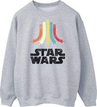 Star Wars Heren Regenboog Sweatshirt (Sportgrijs)