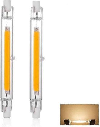 OEM Paquete De 2 Bombillas Led Regulables R7s De 118 Mm Y 30 W, Luz Blanca C&aacute;lida De 3000 K Y 3000 Lm, Con Base Lineal, Que Sustituyen A Las Bombillas Hal