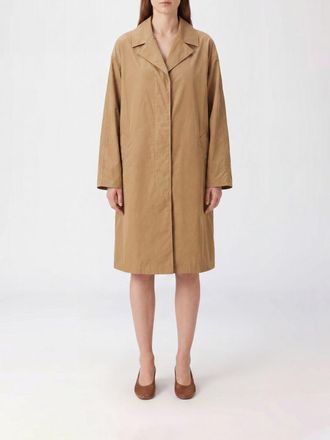 OOF Wear Single-Breasted Knee-Length Technical Fabric Trench Coat with Lapel Collar