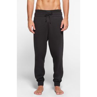 SKIMS Tapered Fit Cotton Blend Joggers in Washed Onyx at Nordstrom, Size X-Large