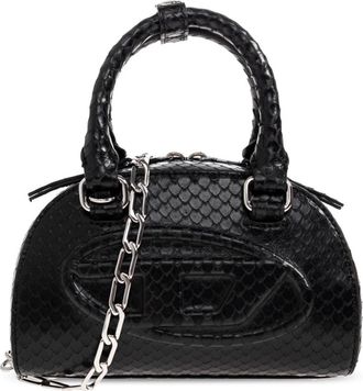Diesel 2.0 1DR Dome Handtas - Dames - Handtassen - Zwart - ONE Size - Leer - Tassen