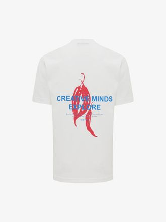 Genti Backprint T-shirt | Wit