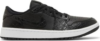 Nike Jordan 1 Low G Golfschoenen - Heren - Skateschoenen - Zwart - 42 1/2 EU - Leer - Fitness