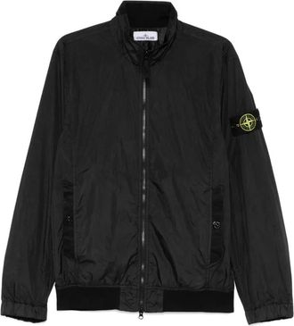 Stone Island Jassen, Heren, Zwart, M, Athletic Windbreaker Jas