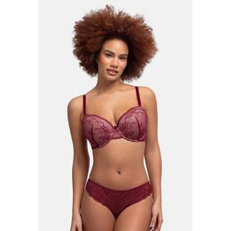 Dorina voorgevormde beugelbh Chloe (set van 2) donkerrood/zwart