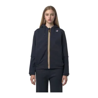 K-Way Donna, Felpe, Blu, XL, new