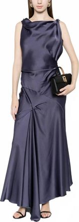 Victoria Beckham Posy Midi Dress In Eclipse