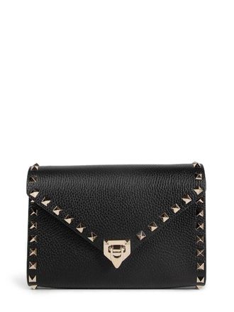 Valentino Garavani Black Rockstud Small Clutch