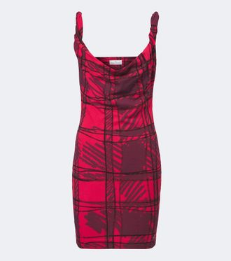 Vivienne Westwood Anna draped printed cotton minidress