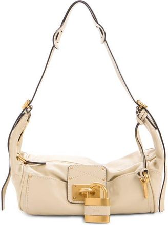 Chlo&eacute; Paddington Leather Shoulder Bag in Cloudy Cream at Nordstrom