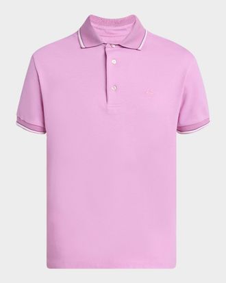 Etro Mens Tipped Polo Shirt