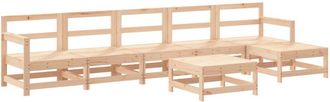 vidaXL Juego De Muebles De Jard&iacute;n 7 Piezas Madera Maciza De Pino Vidaxl