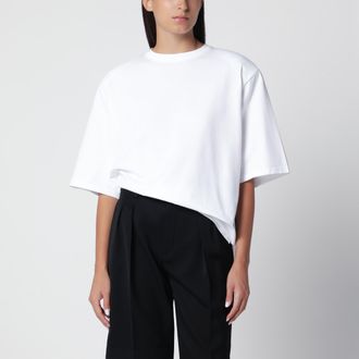 Frankie Shop White oversized T-shirt with structured shoulders