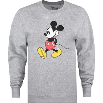Disney Dames/Dames Strides Mickey Mouse Gewassen Sweatshirt (Grijs)
