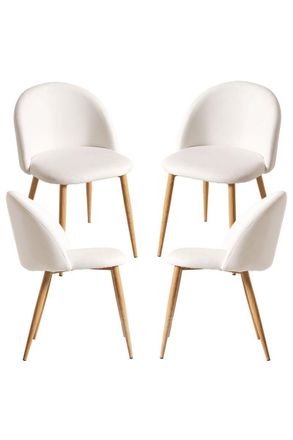 Regalos Miguel Regalos Miguel - Packs Sillas Comedor - Pack 4 Sillas Vint Polipiel - Blanco