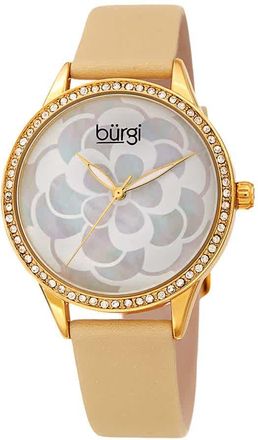 Bürgi White Mother of Pearl Dial Ladies Watch BUR203YG