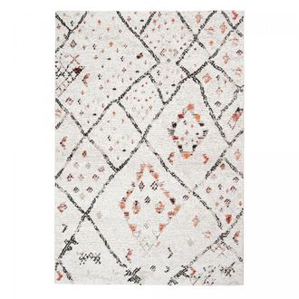 Un amour de tapis Alfombra bereber con estampado &eacute;tnico, ideal para sal&oacute;n, crema 120x170