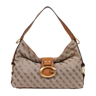 Guess Shoulder Bags, female, Beige, Size: ONE SIZE Camden Shoulder Bag