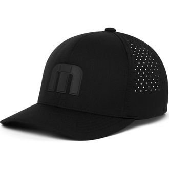 Travis Mathew Bahamas Tech Snapback Hat in Black at Nordstrom, Size One Size Oz