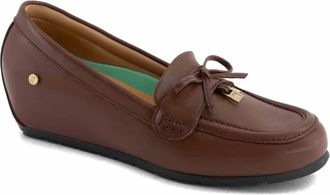 Andrea Womens Flat Loafers In Brown