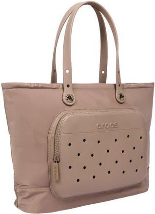 Crocs Large Tote with Pockets in Latte at Nordstrom