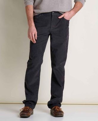 Toad & Co Mens Coaster Cord Slim Pant in Soot at Nordstrom, Size 36 X 30