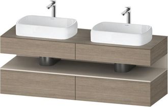 Duravit Qatego Consola Mueble Bajo Lavabo, 2 Extensiones, 2 - Duravit