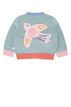 Stella McCartney Boys Knit Cardigan Grey Cotton Wool Felpe Sweater