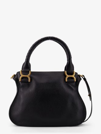 Chlo&eacute; Womens Leather Shoulder Bag Marcie Small Black