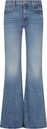 Mother Jinx Heel Jeans - Dames - Flared Jeans - Blauw - W25 - Katoen - Jeans
