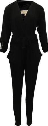 Michael Kors jumpsuit van stretchjersey met studs in zwart polyester