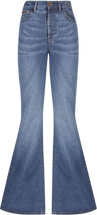 Chlo&eacute; Chloe Cotton Denim Flared Jeans