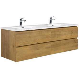 Badplaats Mobile Da Bagno Angela 160cm Rovere - Armadio Mobiletto Lavabo