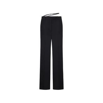Tom Ford STRAIGHT-LEG TAILORED TROUSERS WITH A THIN WAISTBAND