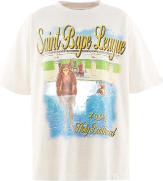 Saint Mxxxxxx X BAPE Graphic-print T-shirt