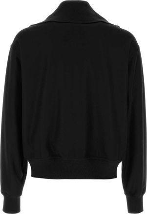 Jil Sander Mens Sweatshirt Cardigan Black Wool