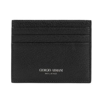 Giorgio Armani Heren, Accessoires, Zwart, Maat: ONE Size Leer