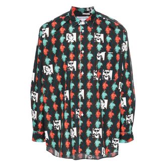 Comme Des Gar&ccedil;ons 1 Print E Shirt Woven - Heren - Casual Overhemden - Veelkleurig - L - Overhemden