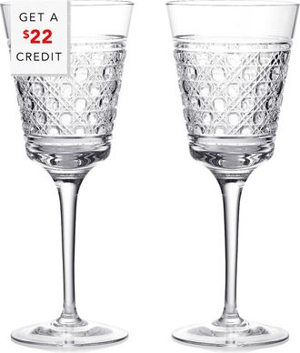 Waterford Set Of 2 Opulence White Wine Glasses